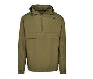 BUILD YOUR BRAND BY096 - Veste 1/4 zip homme Vert Olive