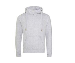 AWDIS JH021 - Sweat col croisé Heather Grey