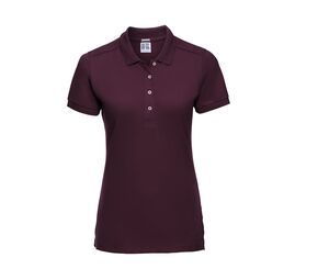 Russell JZ565 - Polo Femme Coton Burgundy