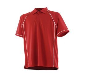 Finden & Hales LV370 - Polo respirant Cool Plus® Rouge