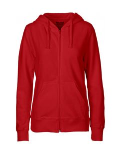 NEUTRAL O83301 - Sweat capuche zippé femme Rouge
