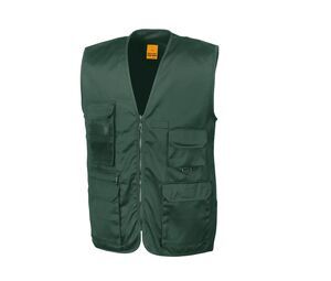 Result RS045 - Gilet Reporter Homme 8 Poches Lic Green