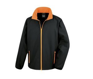 Result RS231 - Veste Polaire Homme Poches Zippées Black / Orange