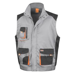 RESULT RS317 - Bodywarmer de travail Lite Grey/Black/Orange