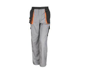 RESULT RS318 - Pantalon de travail Lite Grey/Black/Orange