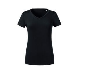 RUSSELL RU103F - T-shirt organique col V femme