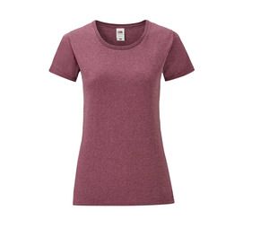 FRUIT OF THE LOOM SC151 - Tee-shirt col rond 150 Heather Burgundy