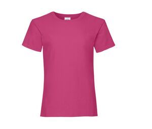 Fruit of the Loom SC229 - T-Shirt Fille Valueweight Fuchsia