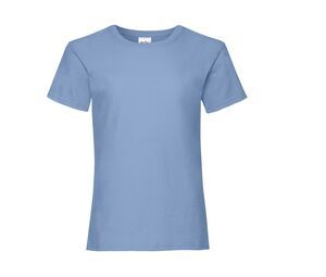 Fruit of the Loom SC229 - T-Shirt Fille Valueweight Sky Blue