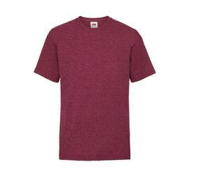 Fruit of the Loom SC231 - Tee shirt Enfant Value Weight Vintage Heather Red