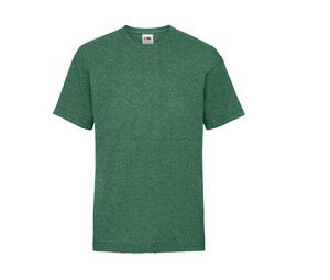 Fruit of the Loom SC231 - Tee shirt Enfant Value Weight Retro Heather Green