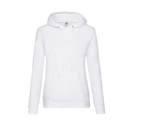 Fruit of the Loom SC269 - Sweat à Capuche Femme avec Poche Kangourou White