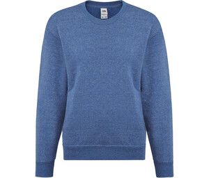 Fruit of the Loom SC351 - Sweat Enfant Col Rond Retro Heather Royal