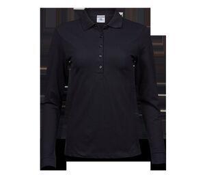TEE JAYS TJ146 - Polo stretch manches longues femme Black