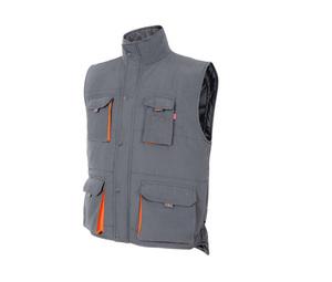 VELILLA V5902 - GILET MATELASSÉ BICOLORE MULTI-POCHES