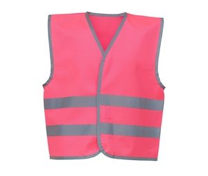 YOKO YK102C - Gilet haute visibilité enfant Fluo Pink