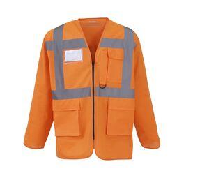 YOKO YK800 - Veste de sécurité multi-poches manches longues Hi Vis Orange