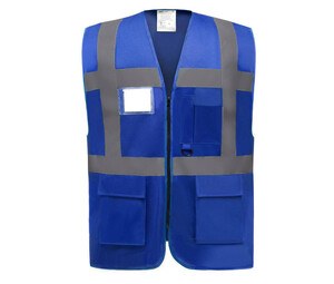 YOKO YK801 - Gilet multi-fonction haute sécurité Bleu Royal