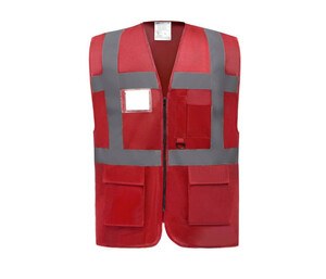 YOKO YK801 - Gilet multi-fonction haute sécurité Rouge