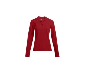 PROMODORO PM4605 - Polo femme manches longues 220 Fire Red