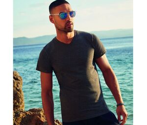 tee shirt col v homme