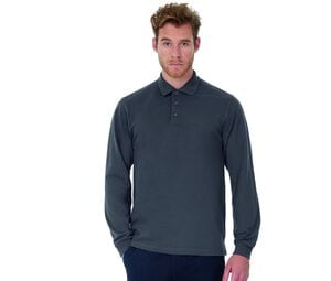 B&C BC445 - Polo Manches Longues Homme 100% Coton